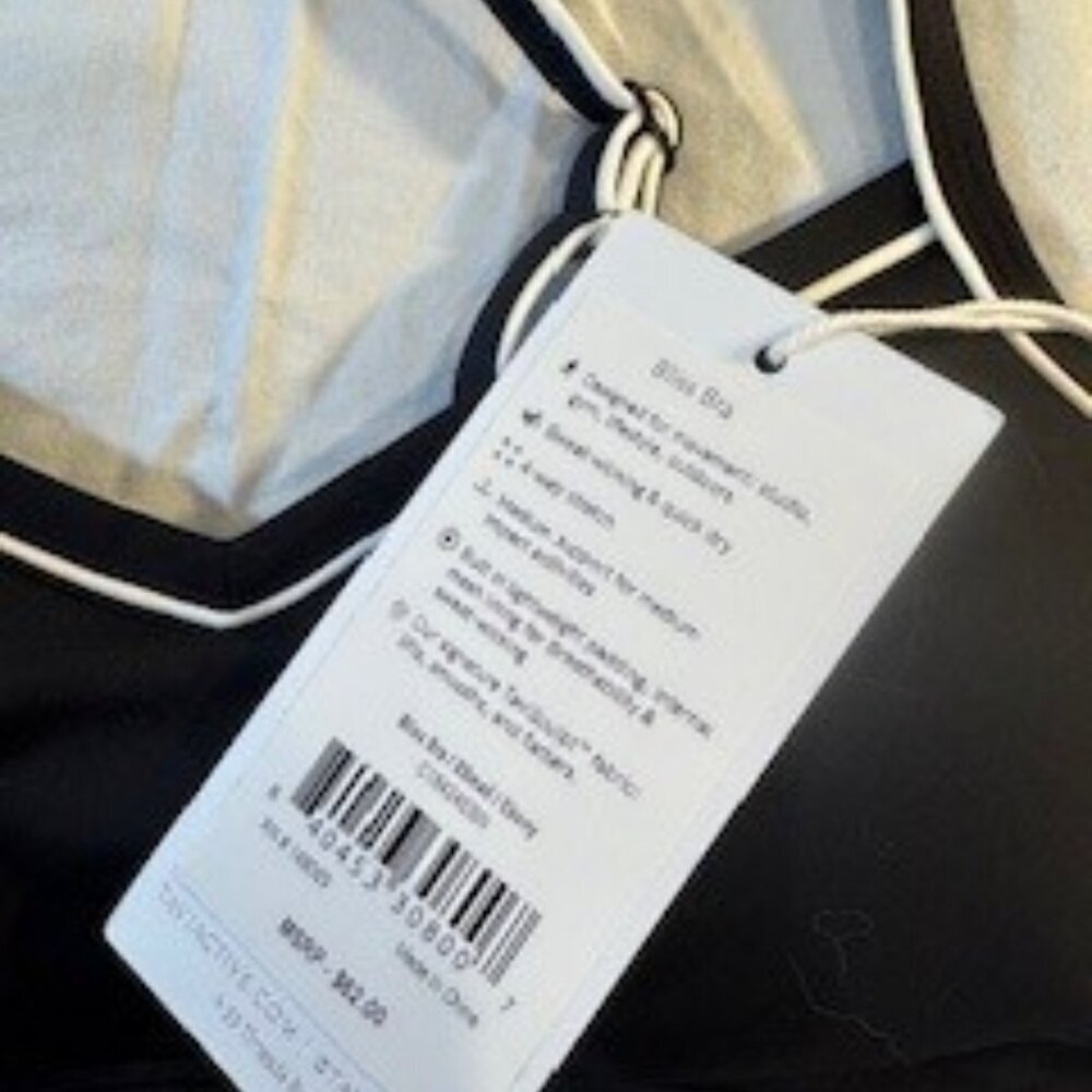 TAVI - Bliss Bra - Black with White Piping - NWT - Picture 6 of 6